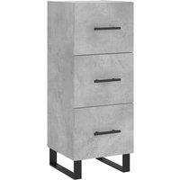 Berkfield Home Sideboard Concrete Grey 34.5x34x90 cm Engineered Wood