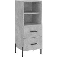 Berkfield Home Sideboard Concrete Grey 34.5x34x90 cm Engineered Wood