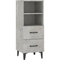Berkfield Home Sideboard Concrete Grey 34.5x34x90 cm Engineered Wood