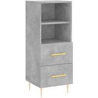 Berkfield Home Sideboard Concrete Grey 34.5x34x90 cm Engineered Wood