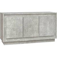 Berkfield Home Sideboard Concrete Grey 102x35x55 cm Engineered Wood | Size: 102 x 35 x 55 cm