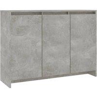 Berkfield Home Sideboard Concrete Grey 102x33x75 cm Engineered Wood | Size: 102 x 33 x 75 cm