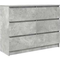 Berkfield Home Sideboard Concrete Grey 100x35x76 cm Engineered Wood | Size: 100 x 35 x 76 cm