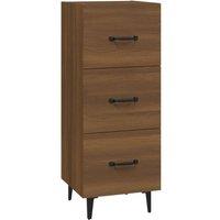 Berkfield Home Sideboard Brown oak 34.5x34x90 cm Engineered Wood