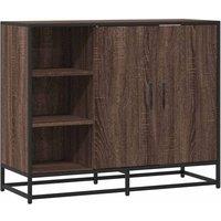 Berkfield Home Sideboard Brown Oak 92x35x76 cm Engineered Wood | Size: 92 x 35 x 76 cm