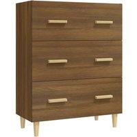 Berkfield Home Sideboard Brown Oak 70x34x90 cm Engineered Wood | Size: 70 x 34 x 90 cm