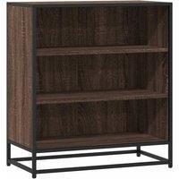 Berkfield Home Sideboard Brown Oak 68x35x76 cm Engineered Wood & Metal | Size: 68 x 35 x 76 cm