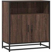 Berkfield Home Sideboard Brown Oak 68x35x76 cm Engineered Wood | Size: 68 x 35 x 76 cm