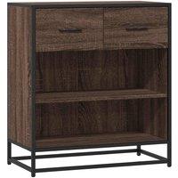 Berkfield Home Sideboard Brown Oak 68x35x76 cm Engineered Wood | Size: 68 x 35 x 76 cm