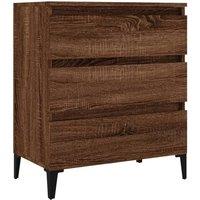 Berkfield Home Sideboard Brown Oak 60x35x70 cm Engineered Wood | Size: 60 x 35 x 70 cm