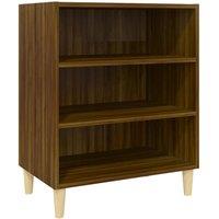 Berkfield Home Sideboard Brown Oak 57x35x70 cm Engineered Wood | Size: 57 x 35 x 70 cm