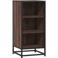 Berkfield Home Sideboard Brown Oak 35.5x35x76 cm Engineered Wood & Metal