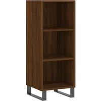 Berkfield Home Sideboard Brown Oak 34.5x32.5x90 cm Engineered Wood
