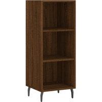 Berkfield Home Sideboard Brown Oak 34.5x32.5x90 cm Engineered Wood