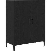 Berkfield Home Sideboard Black Oak 69.5x34x90 cm Engineered Wood
