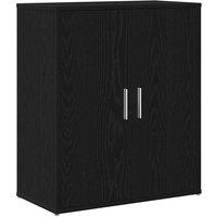 Berkfield Home Sideboard Black Oak 60x31x70 cm Engineered Wood | Size: 60 x 31 x 70 cm