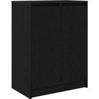 Berkfield Home Sideboard Black Oak 57x34x76 cm Engineered Wood | Size: 57 x 34 x 76 cm