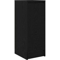 Berkfield Home Sideboard Black Oak 29.5x34x76 cm Engineered Wood