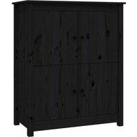 Berkfield Home Sideboard Black 83x41.5x100 cm Solid Wood Pine