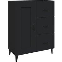 Berkfield Home Sideboard Black 69.5x34x90 cm Engineered Wood