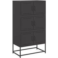 Berkfield Home Sideboard Black 68.5x38.5x123.5 cm Steel