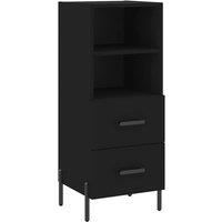 Berkfield Home Sideboard Black 34.5x34x90 cm Engineered Wood