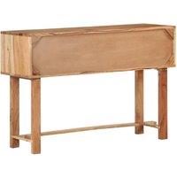 Berkfield Home Sideboard 115x35x75 cm Solid Acacia Wood in Brown | Size: 115 x 35 x 75 cm