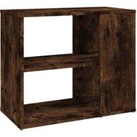 Berkfield Home Side Cabinet Smoked Oak 60x30x50 cm Engineered Wood in Brown | Size: 60 x 30 x 50 cm