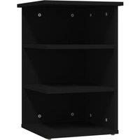 Berkfield Home Side Cabinet Black 35x35x55 cm Engineered Wood | Size: 35 x 35 x 55 cm