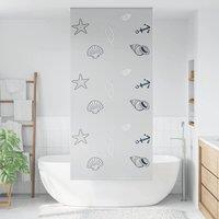 Berkfield Home Shower Roller Blind 90x240 cm Fabric Width 86 cm in Grey