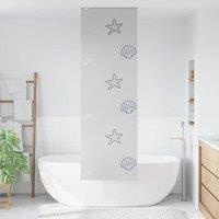 Berkfield Home Shower Roller Blind 60x240 cm Fabric Width 56 cm in Grey