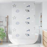 Berkfield Home Shower Roller Blind 120x240 cm Fabric Width 116 cm in Grey