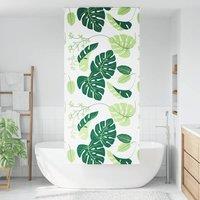 Berkfield Home Shower Roller Blind 110x240 cm Fabric Width 106 cm in Green