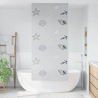 Berkfield Home Shower Roller Blind 110x240 cm Fabric Width 106 cm in Grey
