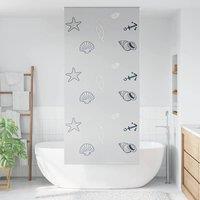 Berkfield Home Shower Roller Blind 100x240 cm Fabric Width 96 cm in Grey