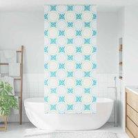 Berkfield Home Shower Roller Blind 100x240 cm Fabric Width 96 cm in Blue