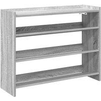 Berkfield Home Shoe Rack Grey Sonoma 80x25x62 cm Engineered Wood | Size: 80 x 25 x 62 cm