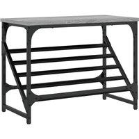 Berkfield Home Shoe Rack Grey Sonoma 60x30x45 cm Engineered Wood | Size: 60 x 30 x 45 cm