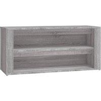 Berkfield Home Shoe Rack Grey Sonoma 100x35x45 cm Engineered Wood | Size: 100 x 35 x 45 cm