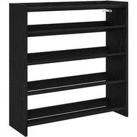 Berkfield Home Shoe Rack Black 80x25x81 cm Engineered Wood | Size: 80 x 25 x 81 cm