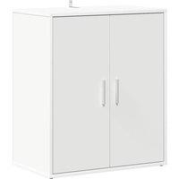 Berkfield Home Shoe Cabinet White 60x35x70 cm Engineered Wood | Size: 60 x 35 x 70 cm