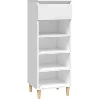 Berkfield Home Shoe Cabinet White 40x36x105 cm Engineered Wood | Size: 40 x 36 x 105 cm