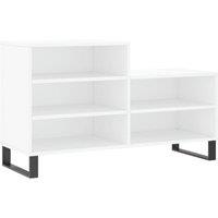 Berkfield Home Shoe Cabinet White 102x36x60 cm Engineered Wood | Size: 102 x 36 x 60 cm