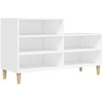 Berkfield Home Shoe Cabinet White 102x36x60 cm Engineered Wood | Size: 102 x 36 x 60 cm