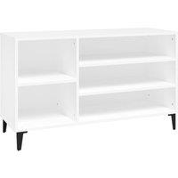 Berkfield Home Shoe Cabinet White 102x36x60 cm Engineered Wood | Size: 102 x 36 x 60 cm