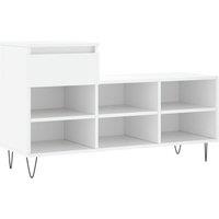 Berkfield Home Shoe Cabinet White 102x36x60 cm Engineered Wood | Size: 102 x 36 x 60 cm