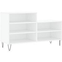 Berkfield Home Shoe Cabinet White 102x36x60 cm Engineered Wood | Size: 102 x 36 x 60 cm