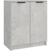 Berkfield Home Shoe Cabinet Concrete Grey 59x35x70 cm Engineered Wood | Size: 59 x 35 x 70 cm