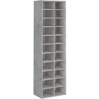 Berkfield Home Shoe Cabinet Concrete Grey 54x34x183 cm Engineered Wood | Size: 54 x 34 x 183 cm