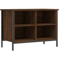 Berkfield Home Shoe Cabinet Brown Oak 69x35x50 cm Engineered Wood | Size: 69 x 35 x 50 cm